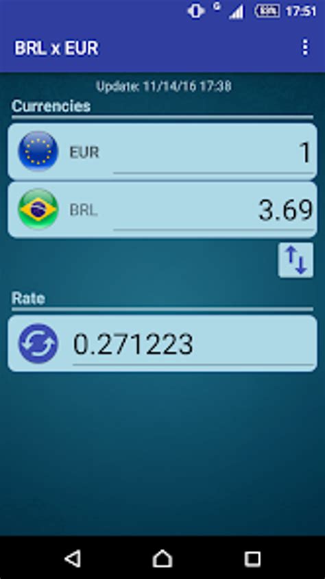 Convert Brazilian Real to Euro .
